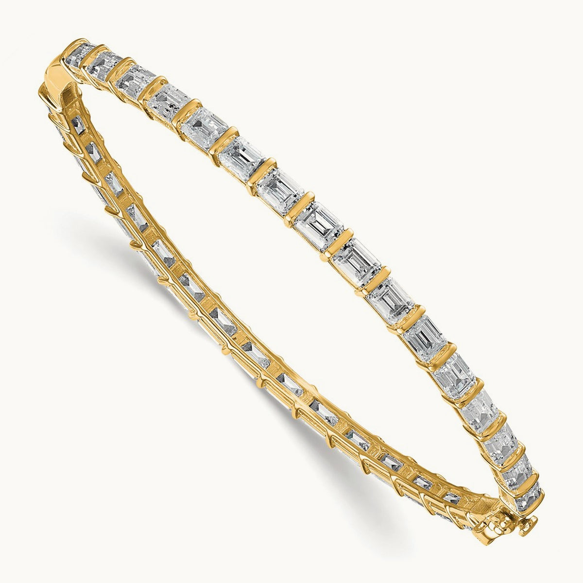 TO Bangle, 7.50 ct tw Lab-Grown Diamond — 14K Yellow Gold