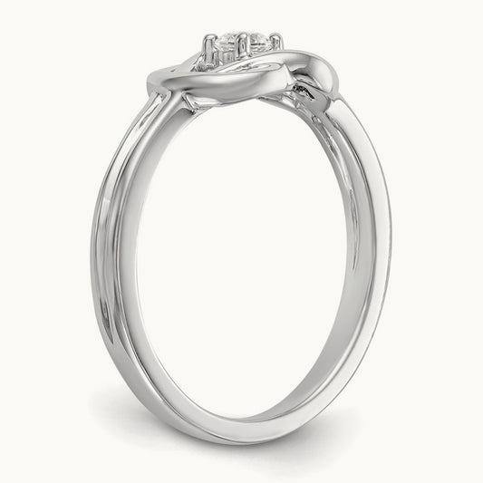First Promise Complete Diamond Promise/Engagement Ring, 14K White Gold