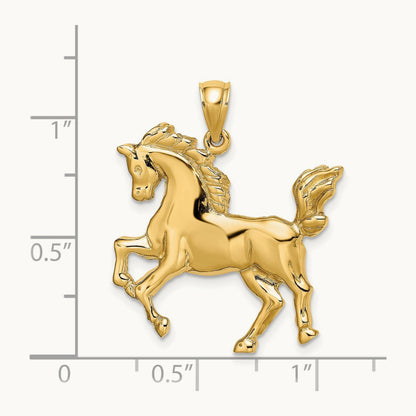 Horse Charm, 14K