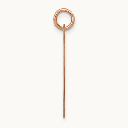 Polished Heart Shaped Disc Pendant, 14K Rose