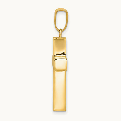 Hollow Cross Pendant, 14K