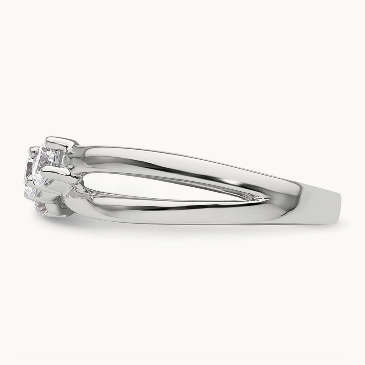 3 Stone Engagement Ring, 0.50 ct tw Lab-Grown Diamond