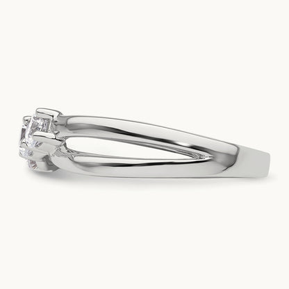 3 Stone Engagement Ring, 0.50 ct tw Lab-Grown Diamond