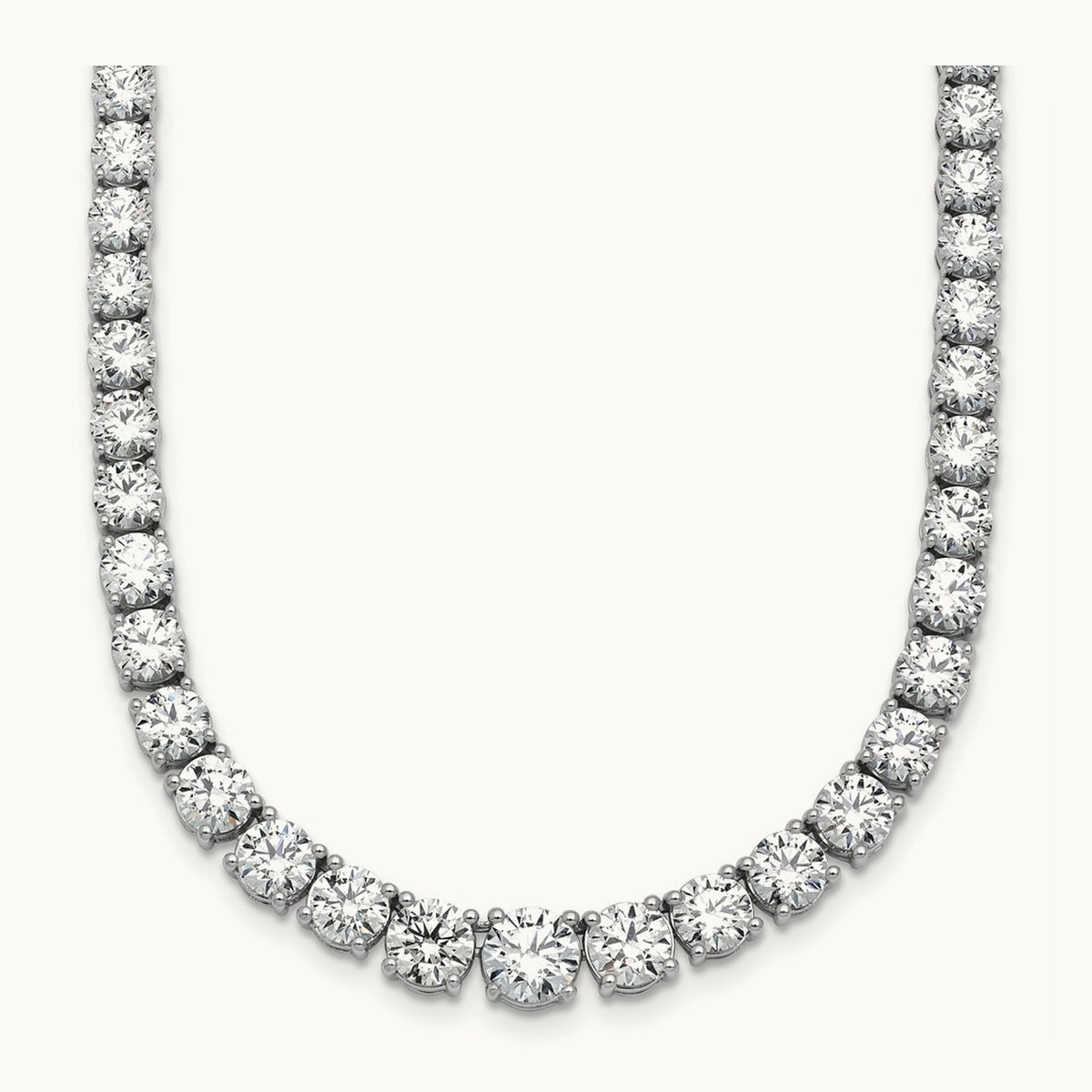 Graduated Tennis Necklace, 28.50 ct tw Lab-Grown Diamond