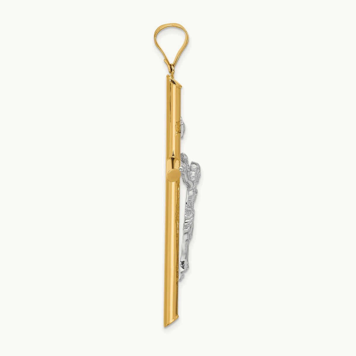 Polished Jesus Crucifix Pendant — 62.5mm