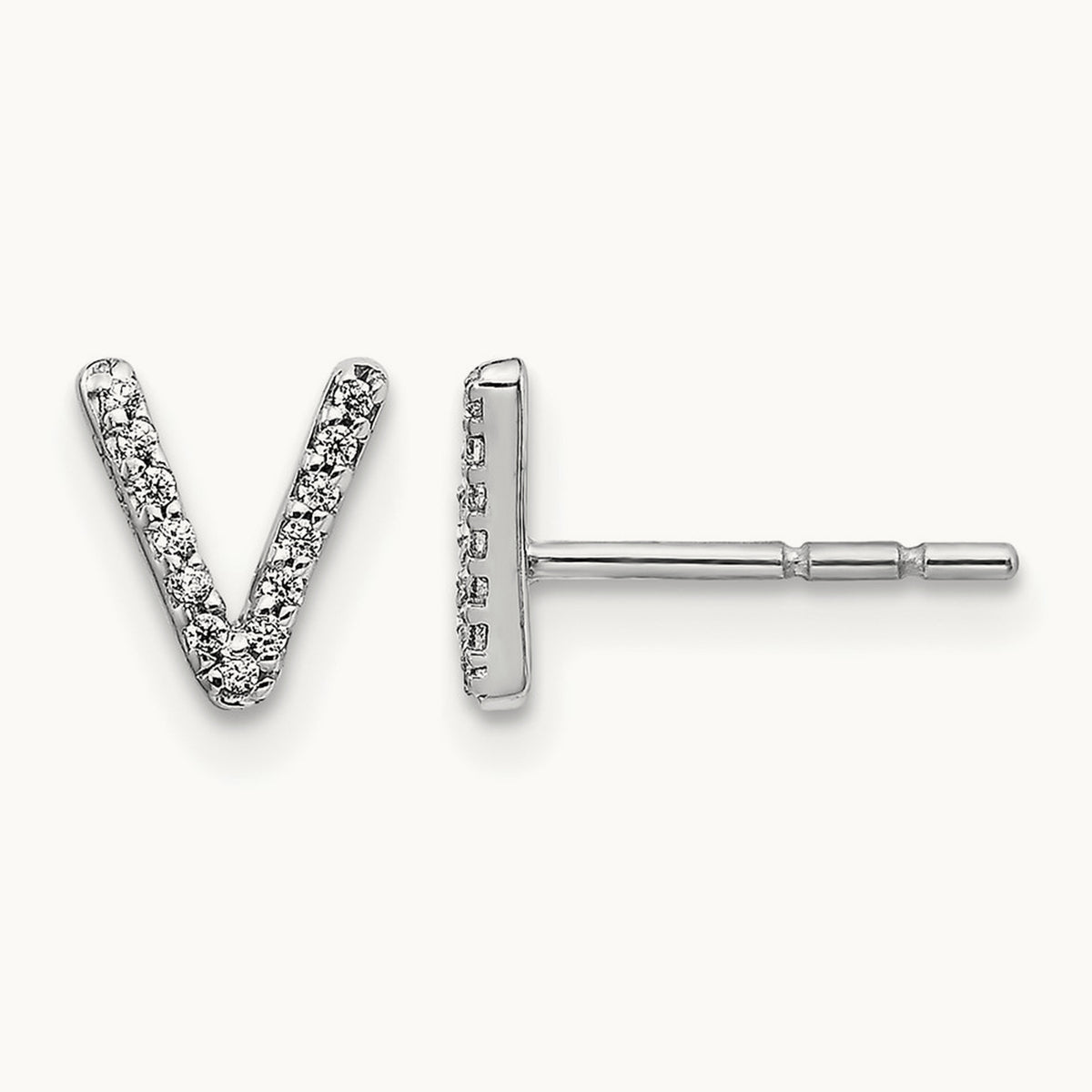 Diamond Earrings — 7mm, V