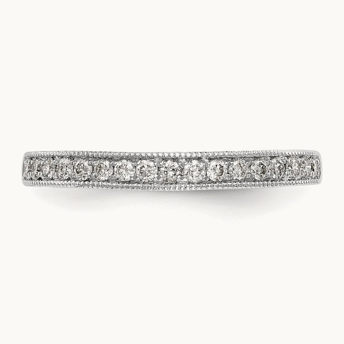 Diamond Wedding Band, 14K White Gold