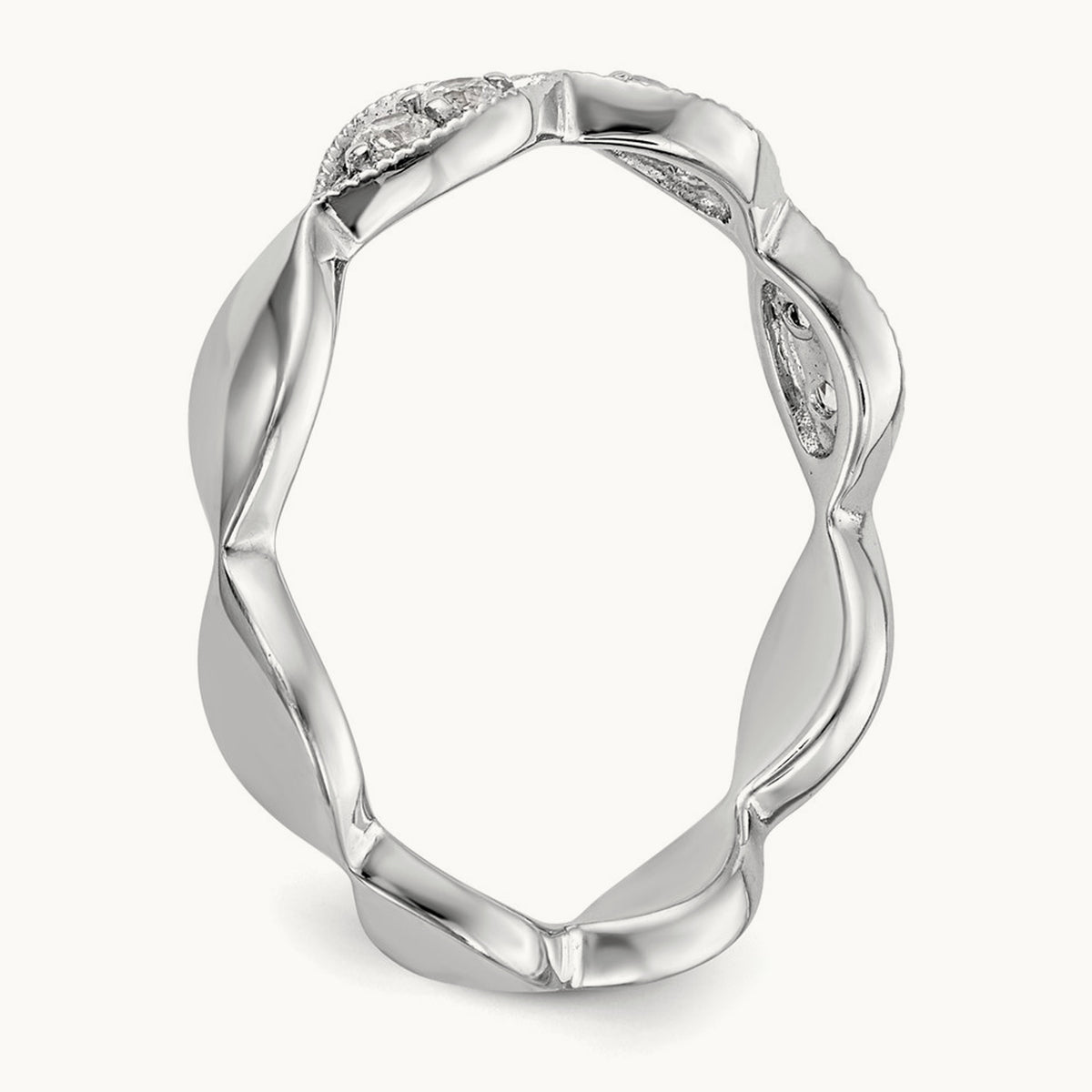 Diamond Band, 14K White Gold