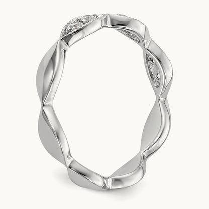 Diamond Band, 14K White Gold