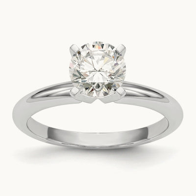 1.5ct. Heavy-Weight 4-Prong Solitaire Ring Mounting, Platinum