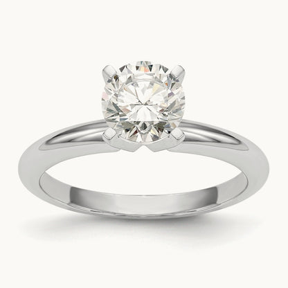 1/2ct. Heavy-Weight 4-Prong Solitaire Ring Mounting, Platinum