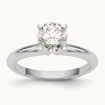 1/3ct. Heavy-Weight 4-Prong Solitaire Ring Mounting, Platinum