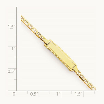 Children's Anchor Link ID Bracelet, 14K