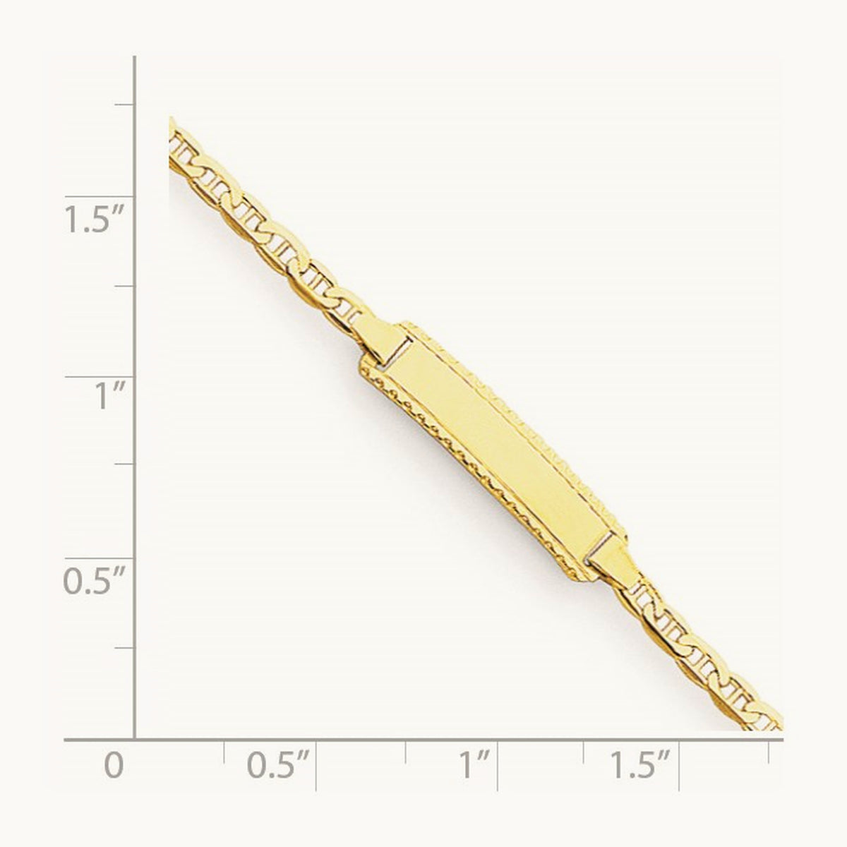 Children's Anchor Link ID Bracelet, 14K
