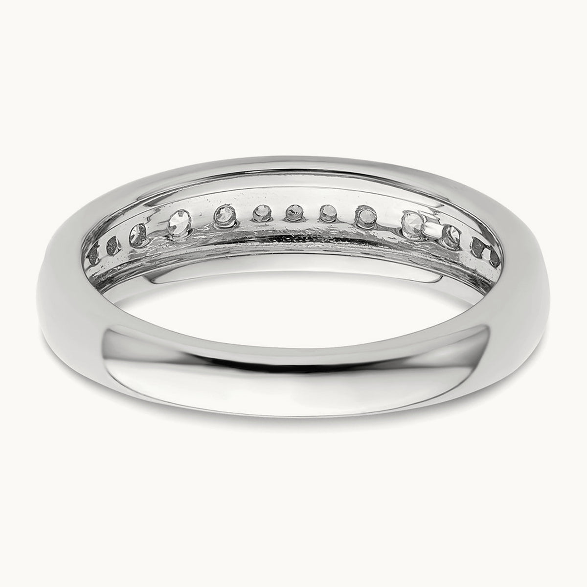 Fashion Band, 0.25 ct tw Lab-Grown Diamond — 14K White Gold