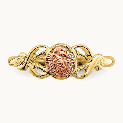 Polished Ring, 14K Two-tone