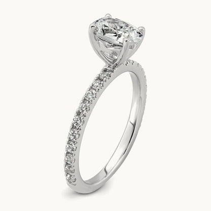 Oval Engagement Ring, 1 1/3-3 3/8 ct Lab-Grown Diamond