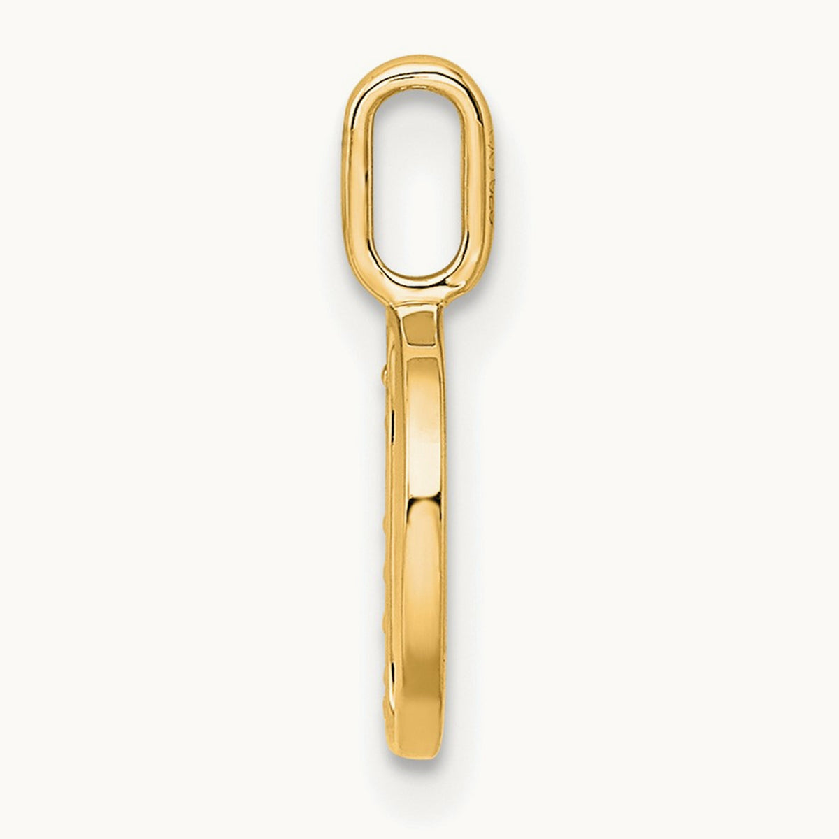 Diamond Letter D Initial Pendant, 14K