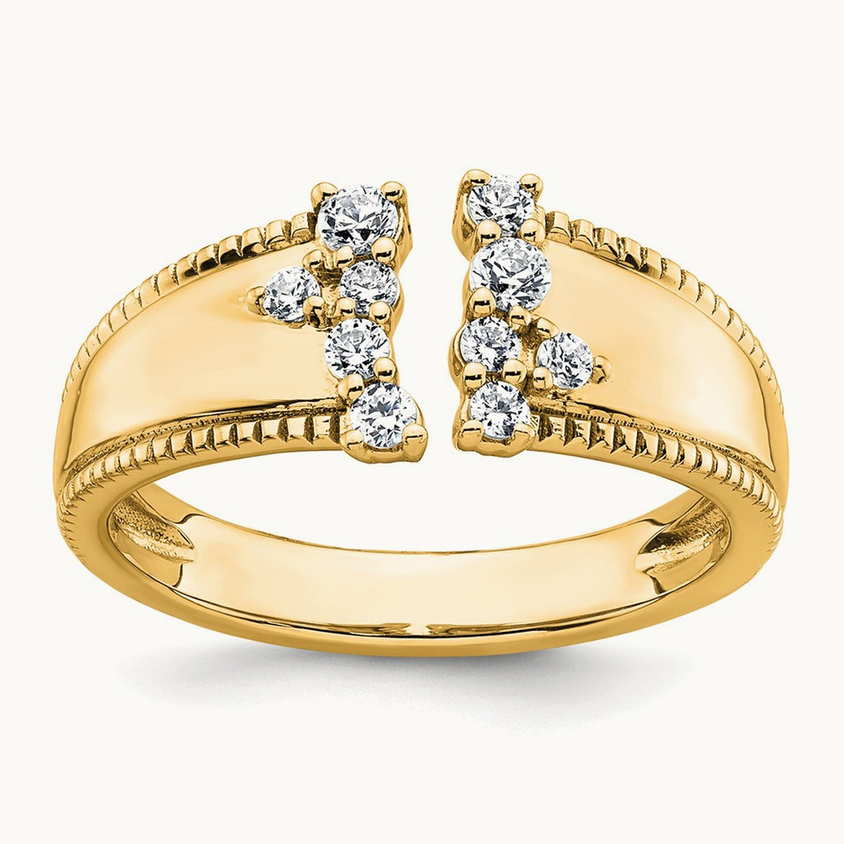 Open Cuff Fashion Ring — 14K Yellow Gold, 7
