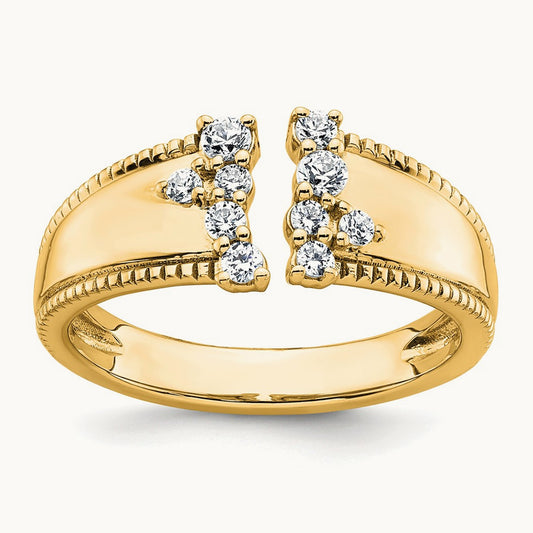 Open Cuff Fashion Ring — 14K Yellow Gold, 7