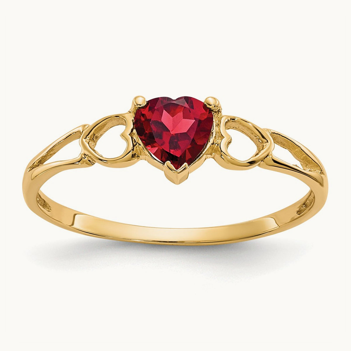 Garnet Birthstone Ring, 14K