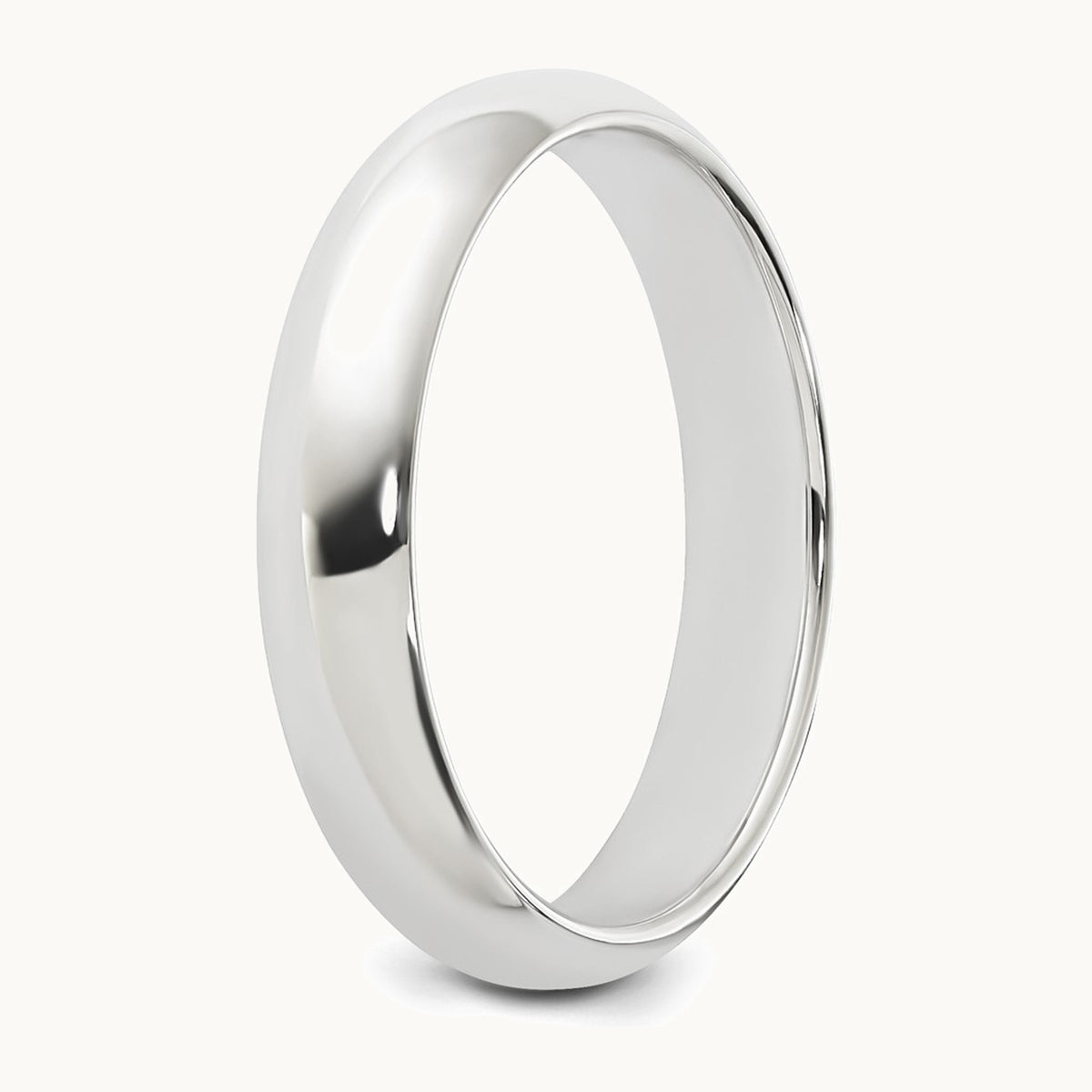 Sterling Silver 4mm Half Round Band