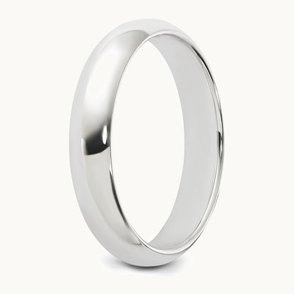 Sterling Silver 4mm Half Round Band