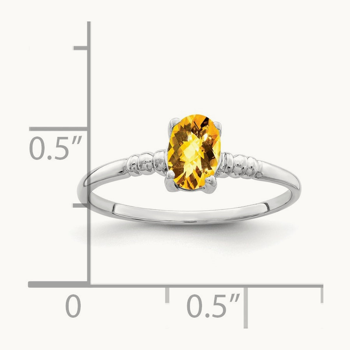 Oval Citrine Checker ring — photo set
