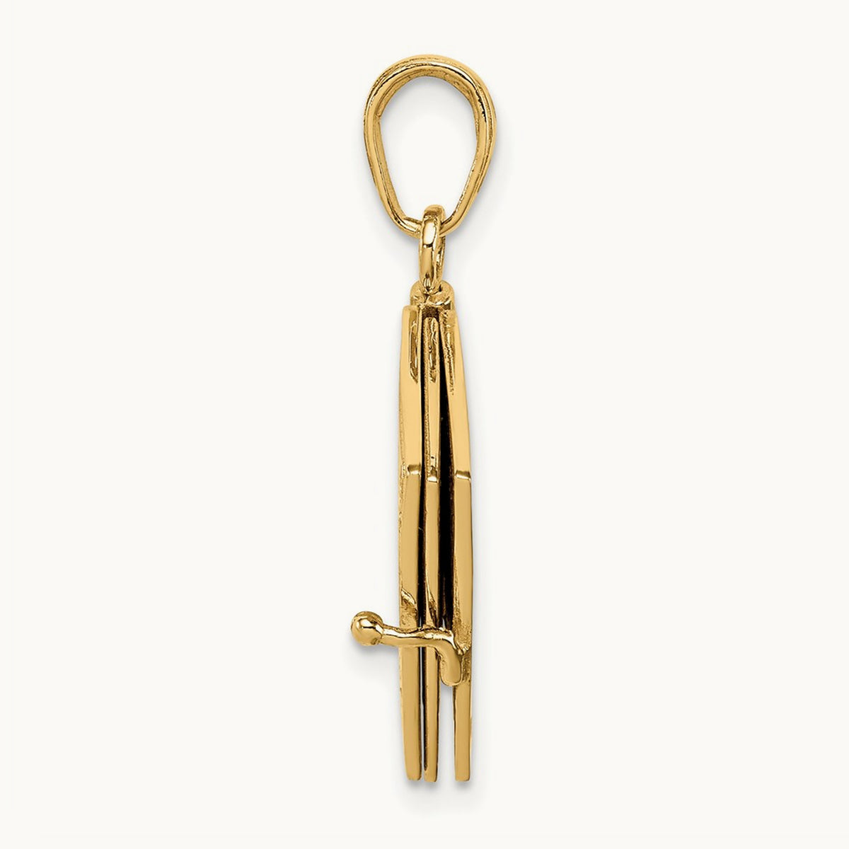 3D Ten Commandments Bible Pendant, 14K