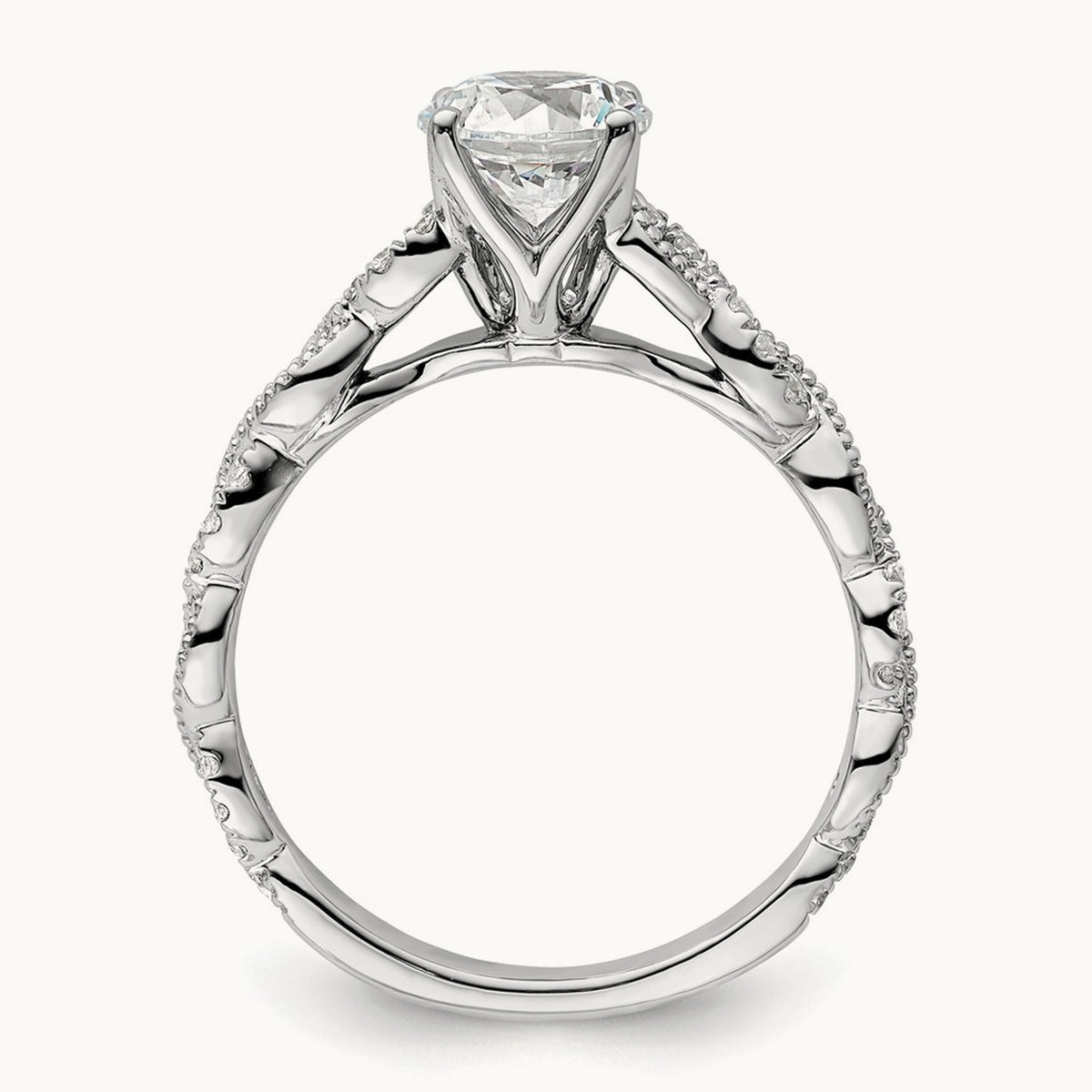 Semi-Mount Engagement Ring, 0.20 ct tw Lab-Grown Diamond