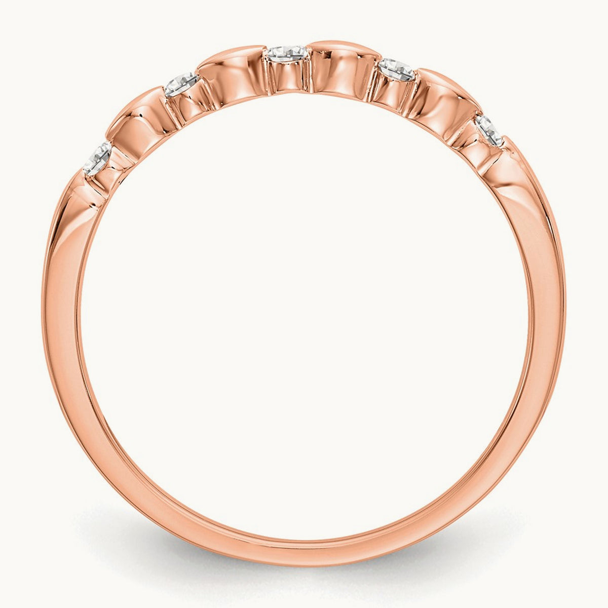 Diamond Band — 14K Rose Gold, 7
