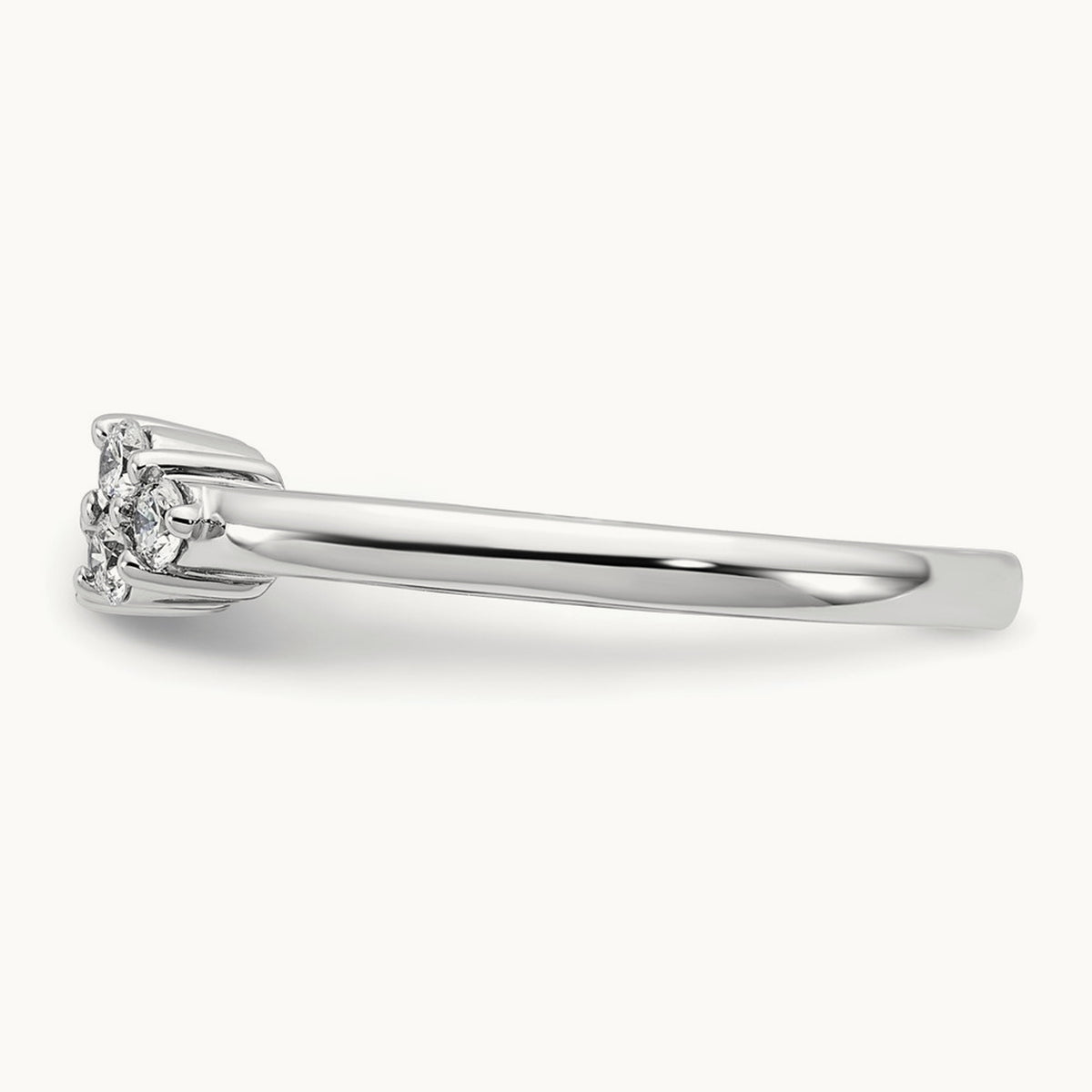 Semi-Mount Peg Set Engagement Ring, 0.25 ct tw Lab-Grown Diamond