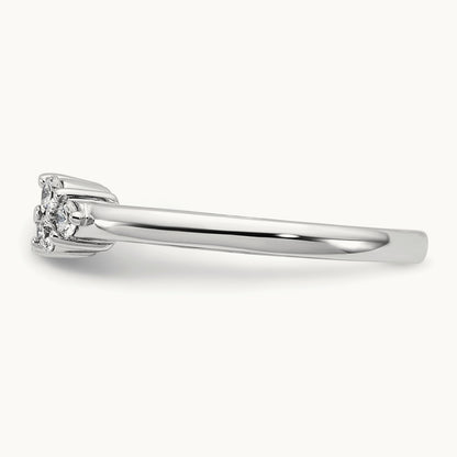 Semi-Mount Peg Set Engagement Ring, 0.25 ct tw Lab-Grown Diamond