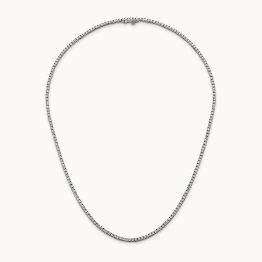 Straight Tennis Necklace, 4 1/2-6 ct Lab-Grown Diamond