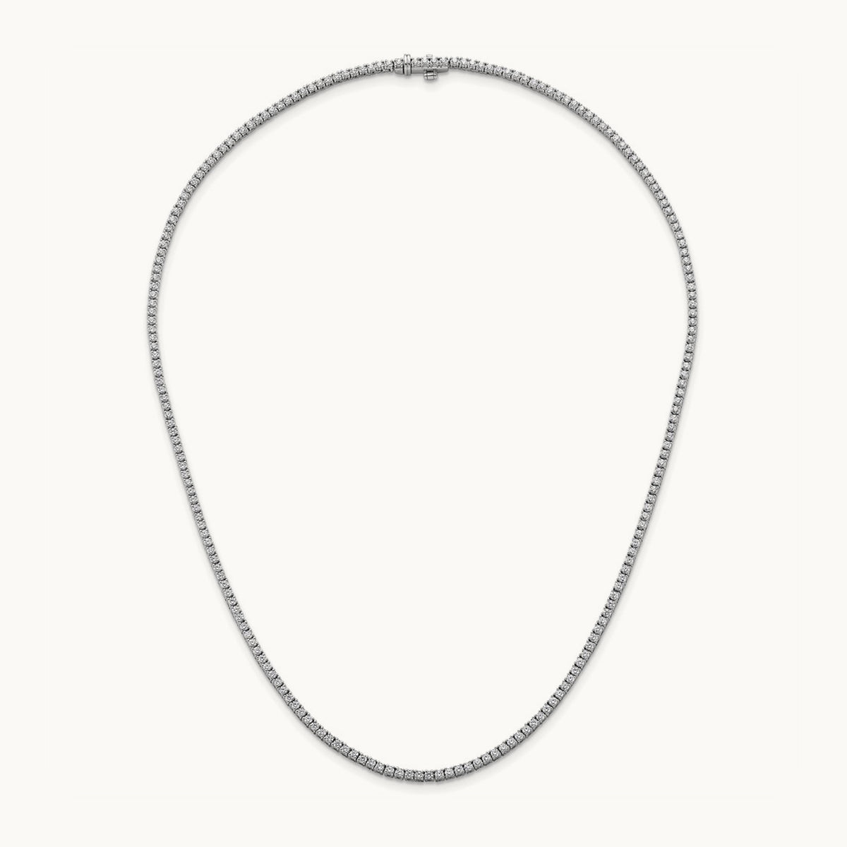 Straight Tennis Necklace, 4 1/2-6 ct Lab-Grown Diamond