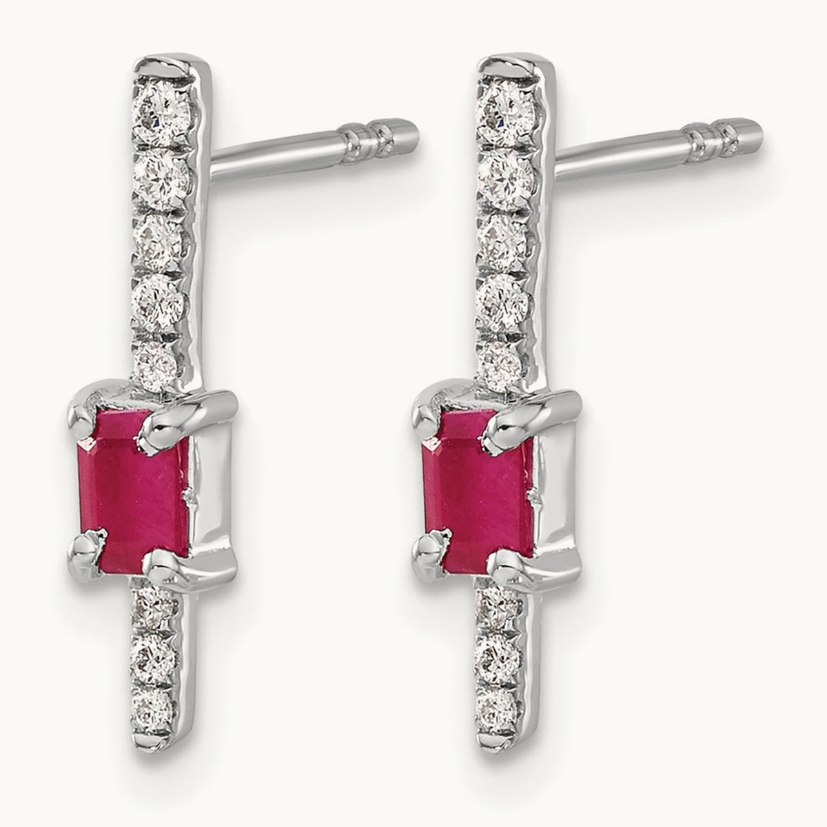 Diamond and Ruby Fancy Earrings — photo set