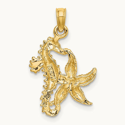 Starfish and Seahorse Charm — 25mm