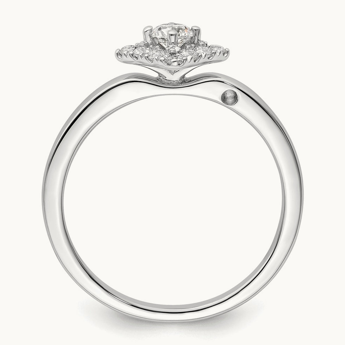Halo Engagement Ring, 0.25 ct tw Lab-Grown Diamond