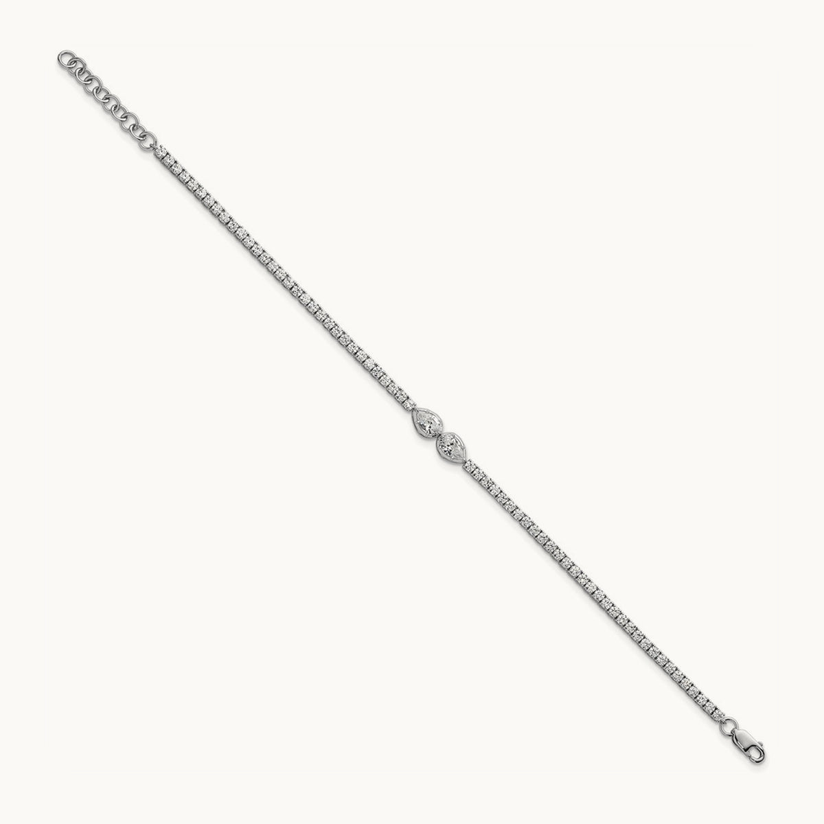 With Ext. Tennis Bracelet, 2.75 ct tw Lab-Grown Diamond