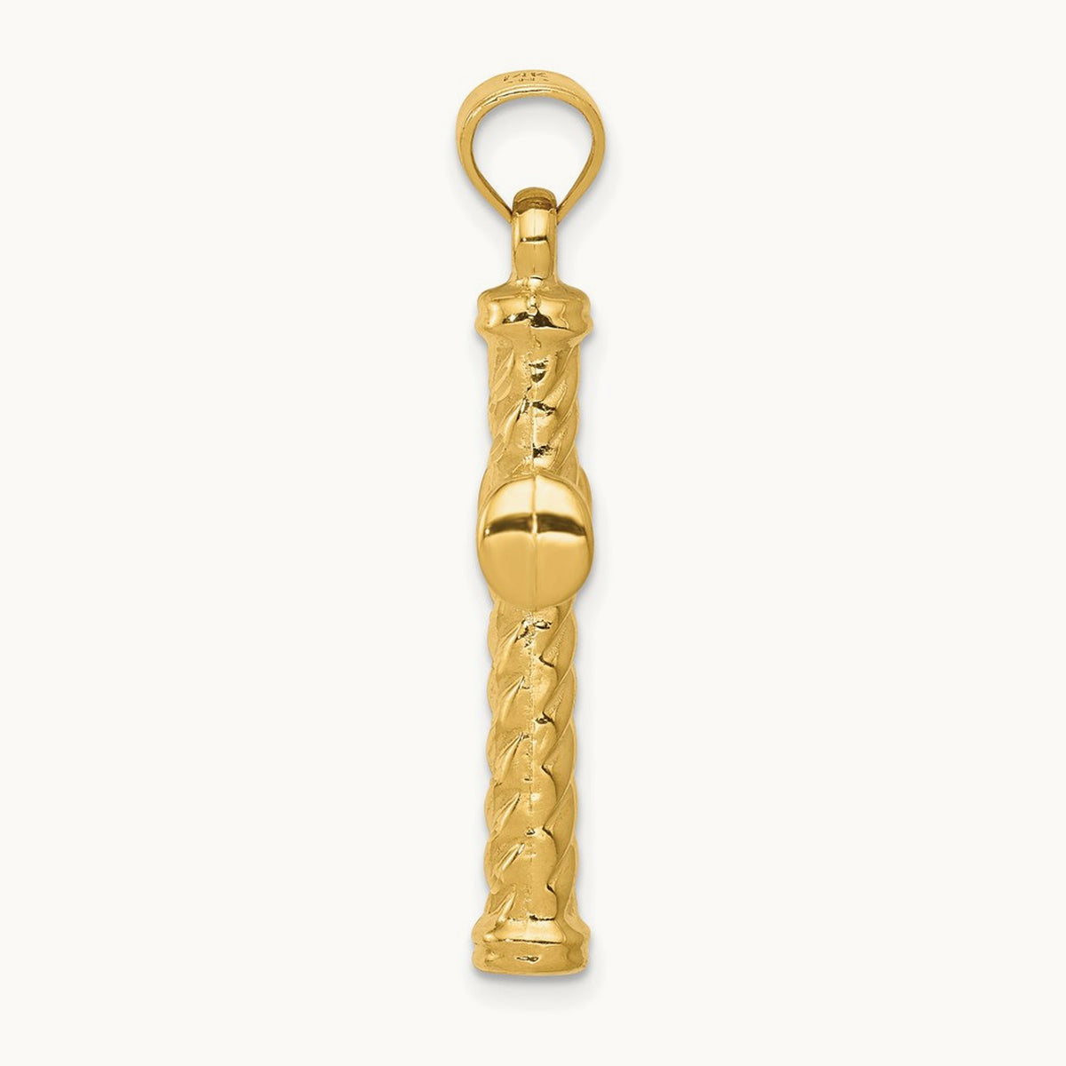 Reversible Diamond-cut Cross Pendant, 14K