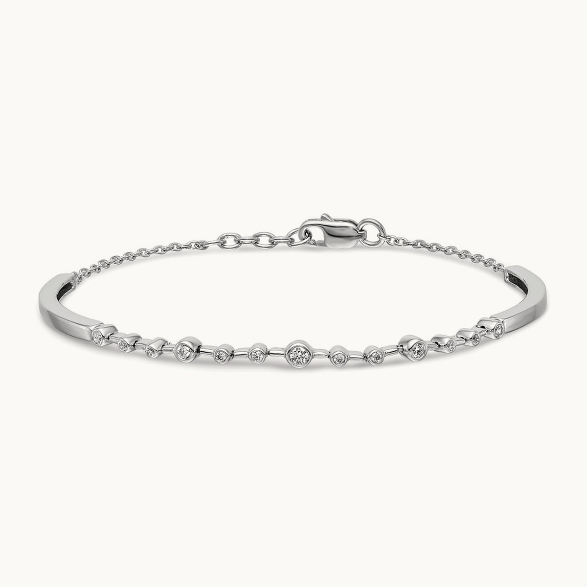Diamond Bangle Bracelet — photo set