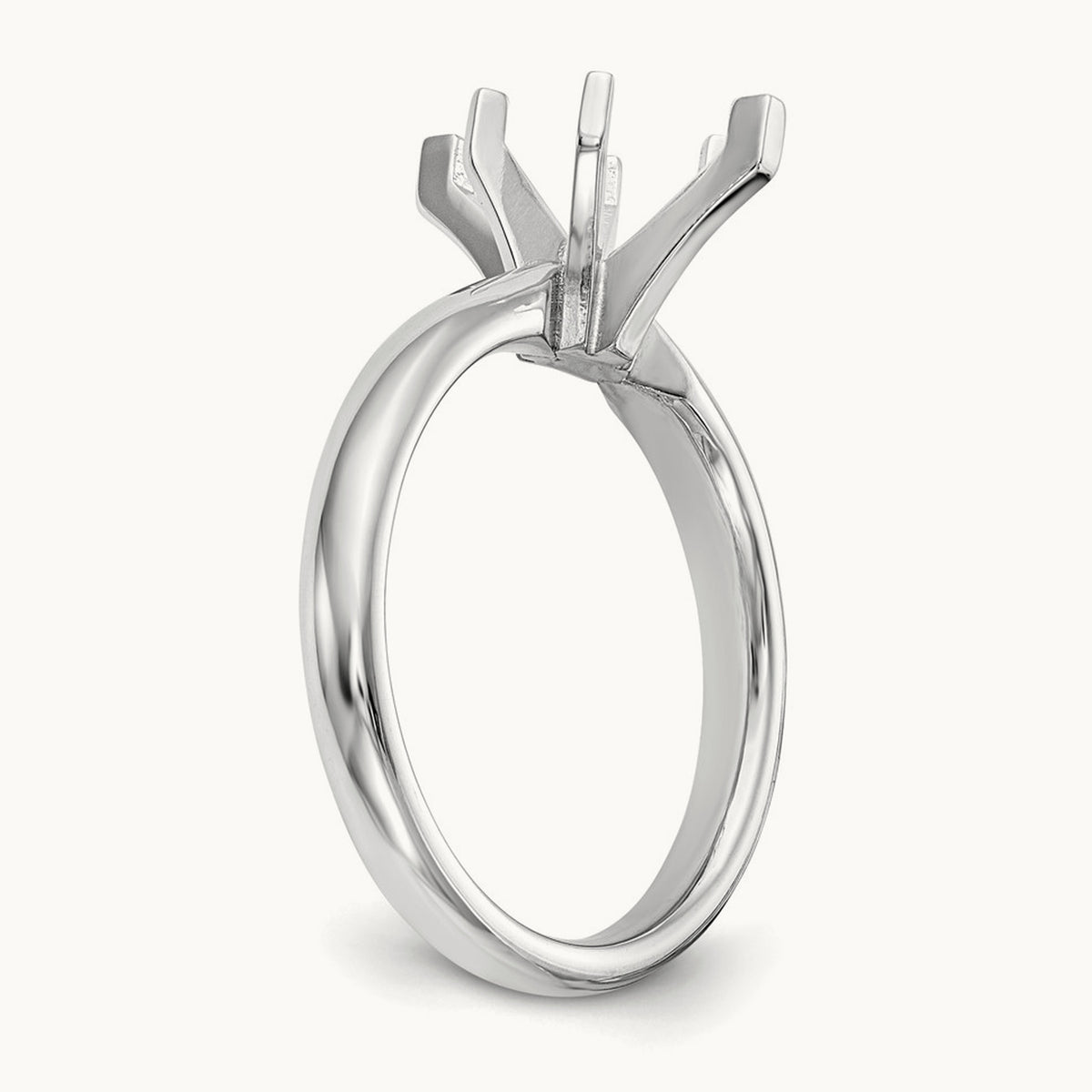 1ct. Tulip-Head Comfort-Fit Marquise Solitaire Mounting, 14K White Gold