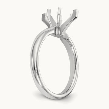 1ct. Tulip-Head Comfort-Fit Marquise Solitaire Mounting, 14K White Gold