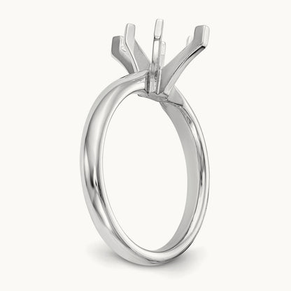 1ct. Tulip-Head Comfort-Fit Marquise Solitaire Mounting, 14K White Gold