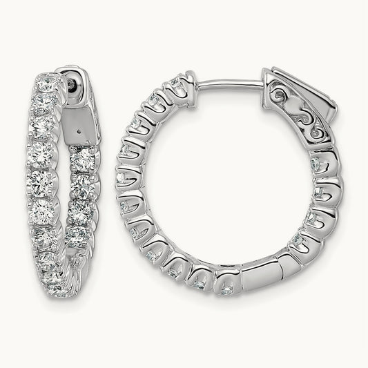 TO in & Out Hoops, 1.50 ct tw Lab-Grown Diamond