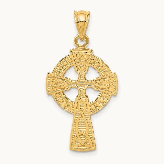 Celtic Cross Pendant, 14K