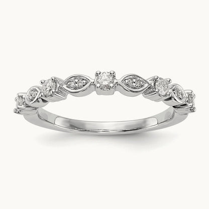 Diamond Band, 14K White Gold