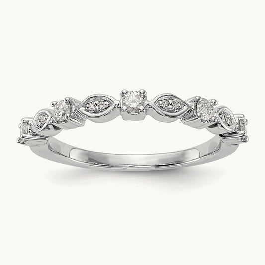 Diamond Band, 14K White Gold
