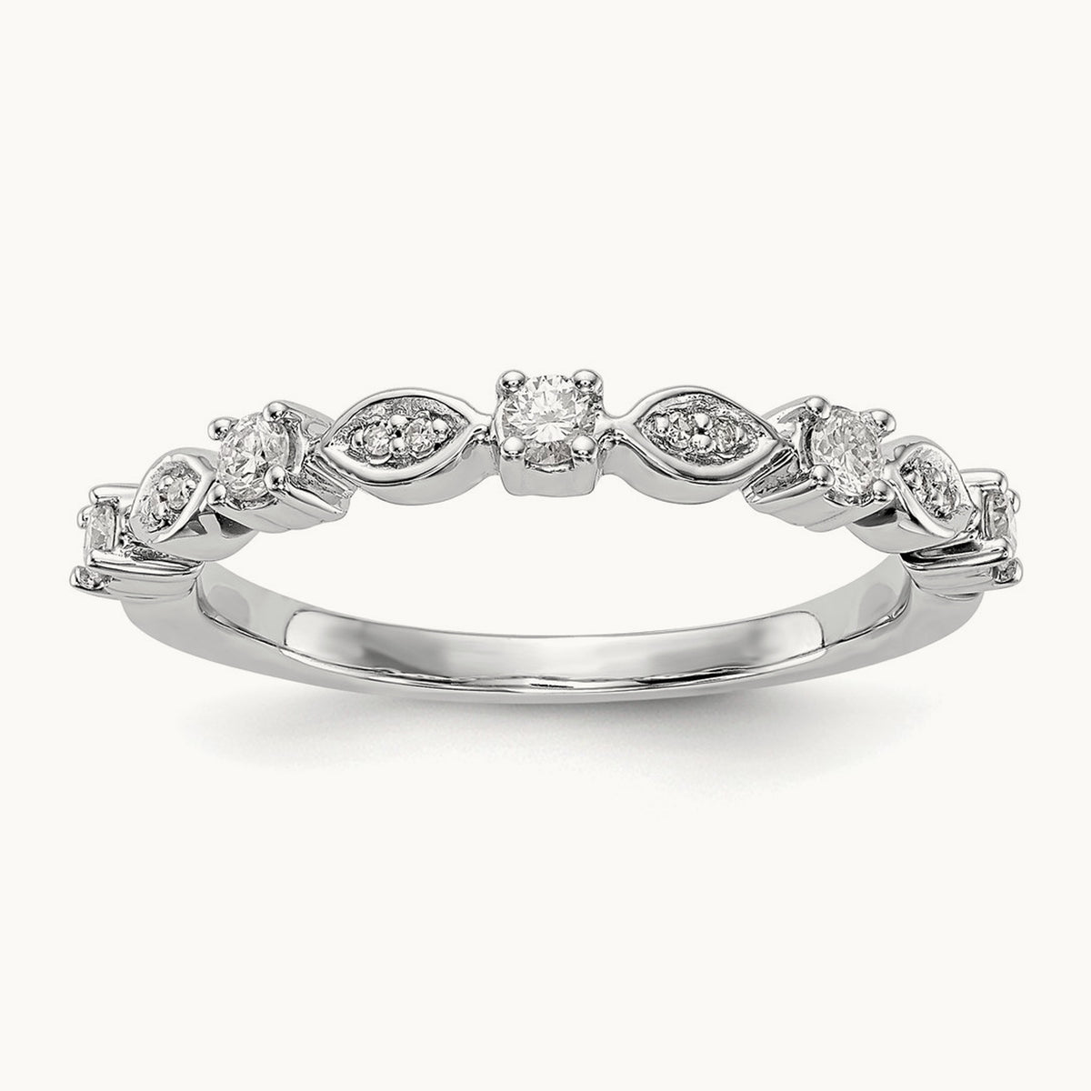 Diamond Band, 14K White Gold