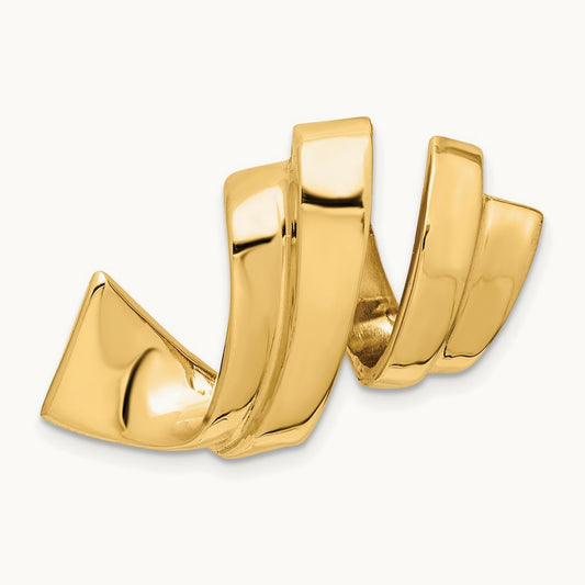 Fits up to Regular, 10mm Fancy Reversible Omega Slide, 8mm, 14K